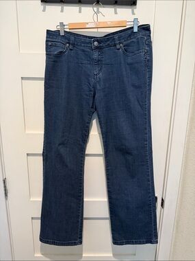 Classic Women's Prana Dark Blue Straight Leg Jeans